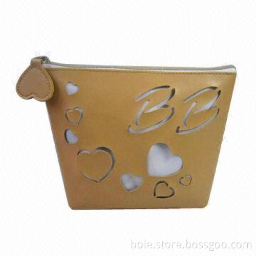 Cute PU Cosmetic Bag for Promotional, Can be Customized by Clients' Logo